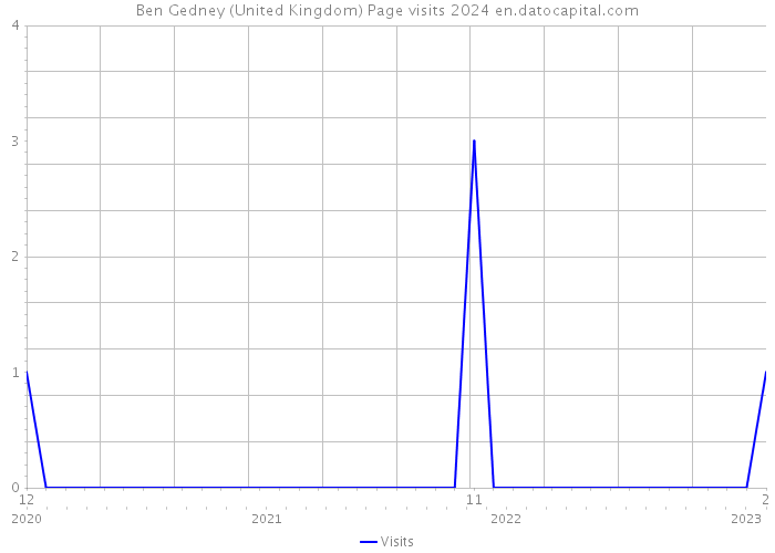 Ben Gedney (United Kingdom) Page visits 2024 