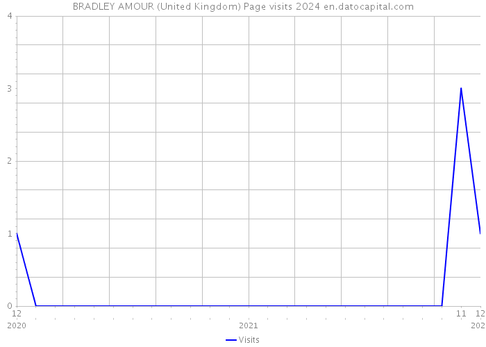 BRADLEY AMOUR (United Kingdom) Page visits 2024 