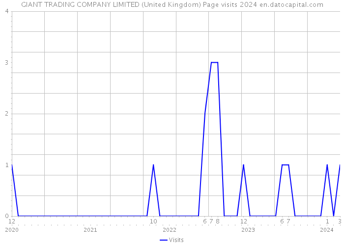 GIANT TRADING COMPANY LIMITED (United Kingdom) Page visits 2024 