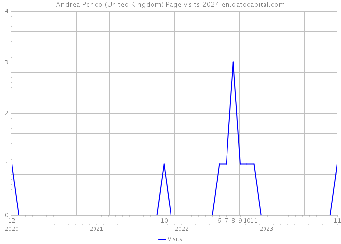 Andrea Perico (United Kingdom) Page visits 2024 