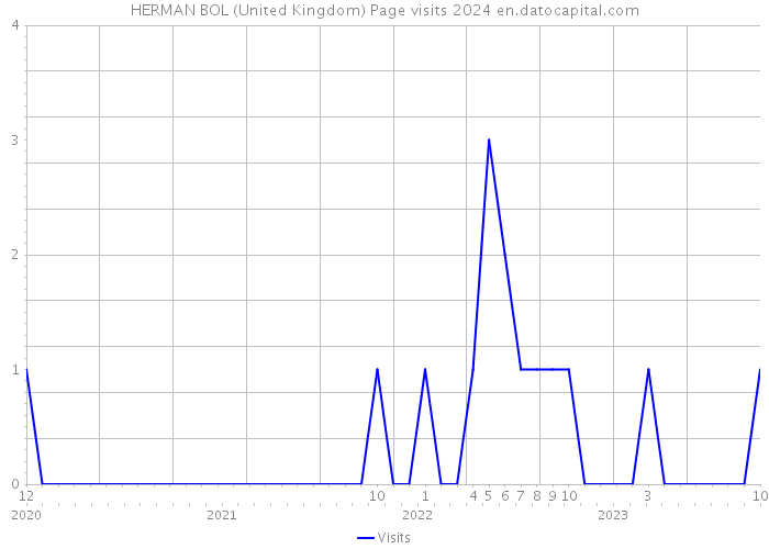 HERMAN BOL (United Kingdom) Page visits 2024 