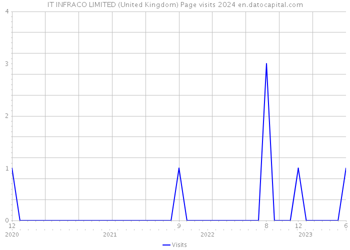 IT INFRACO LIMITED (United Kingdom) Page visits 2024 