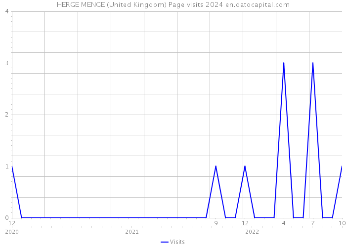 HERGE MENGE (United Kingdom) Page visits 2024 