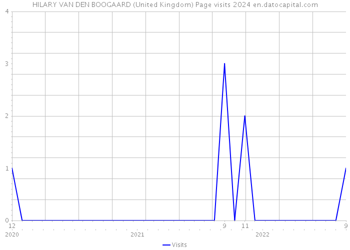HILARY VAN DEN BOOGAARD (United Kingdom) Page visits 2024 