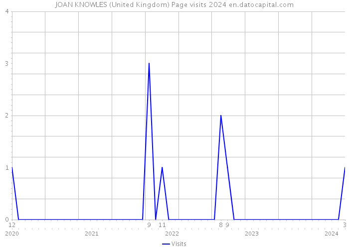 JOAN KNOWLES (United Kingdom) Page visits 2024 