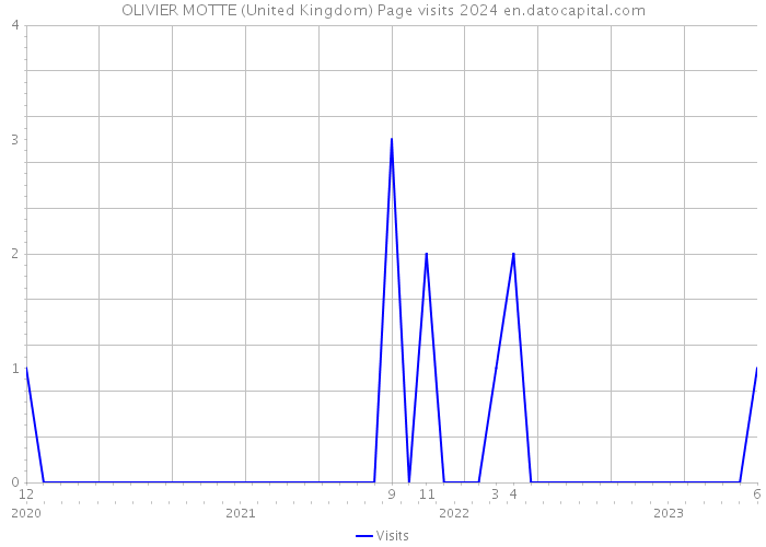 OLIVIER MOTTE (United Kingdom) Page visits 2024 