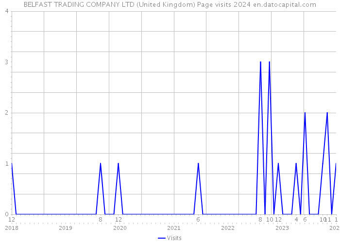 BELFAST TRADING COMPANY LTD (United Kingdom) Page visits 2024 