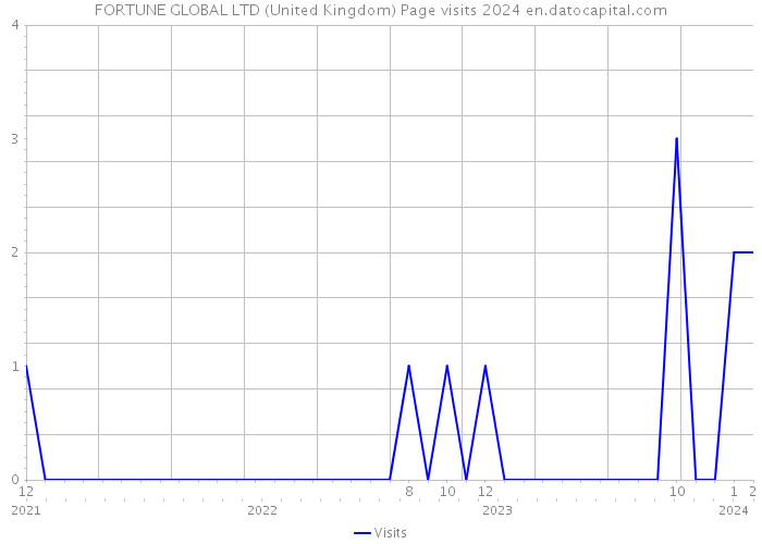 FORTUNE GLOBAL LTD (United Kingdom) Page visits 2024 