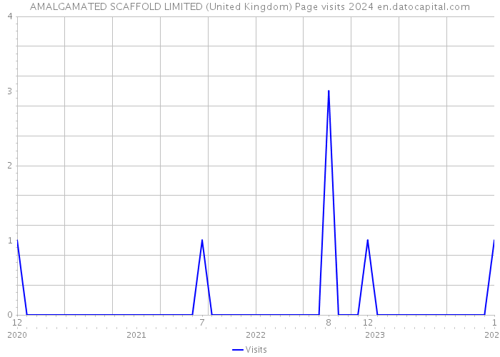 AMALGAMATED SCAFFOLD LIMITED (United Kingdom) Page visits 2024 