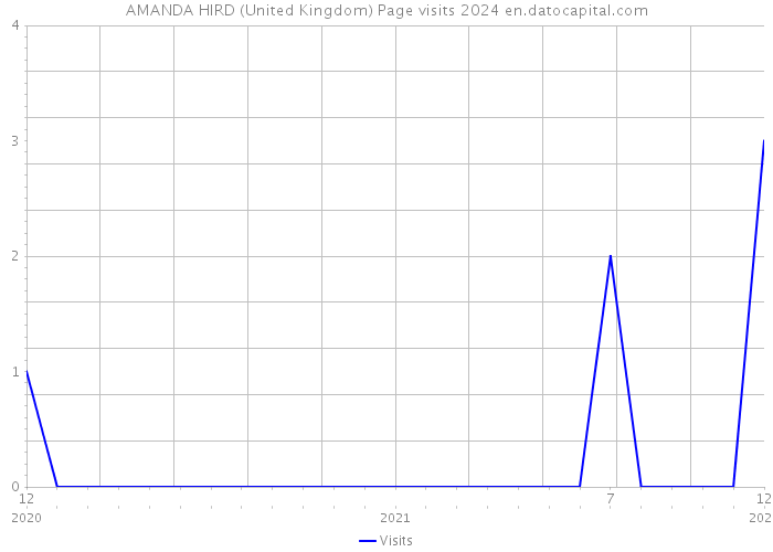 AMANDA HIRD (United Kingdom) Page visits 2024 