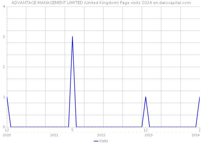 ADVANTAGE MANAGEMENT LIMITED (United Kingdom) Page visits 2024 