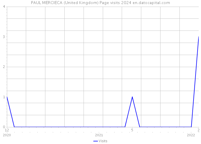 PAUL MERCIECA (United Kingdom) Page visits 2024 