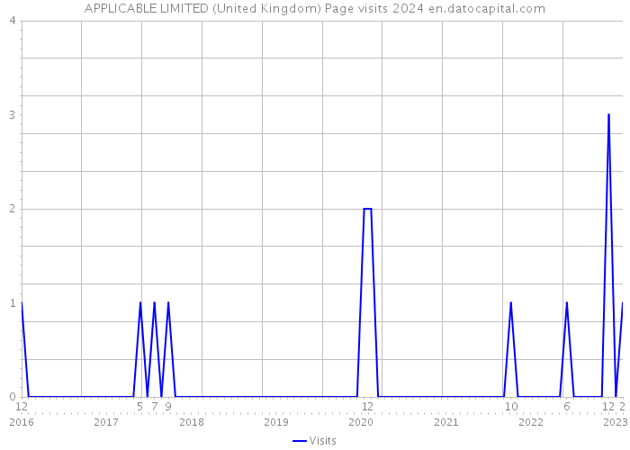 APPLICABLE LIMITED (United Kingdom) Page visits 2024 