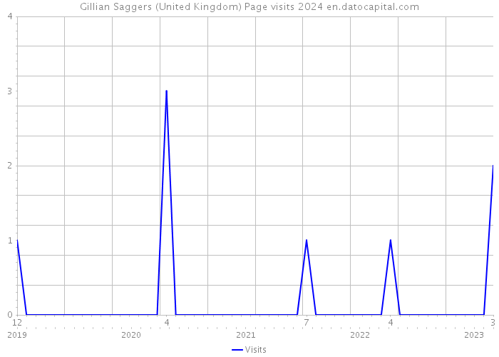 Gillian Saggers (United Kingdom) Page visits 2024 