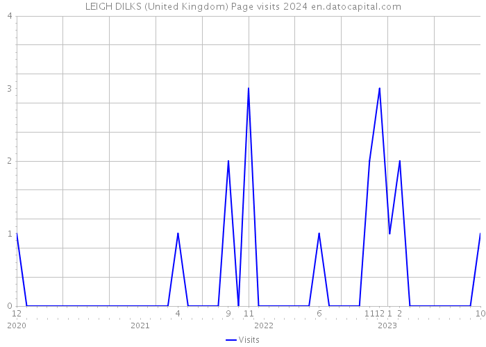 LEIGH DILKS (United Kingdom) Page visits 2024 