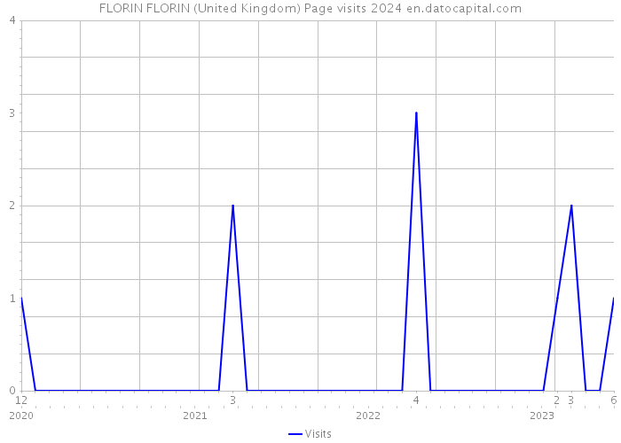 FLORIN FLORIN (United Kingdom) Page visits 2024 