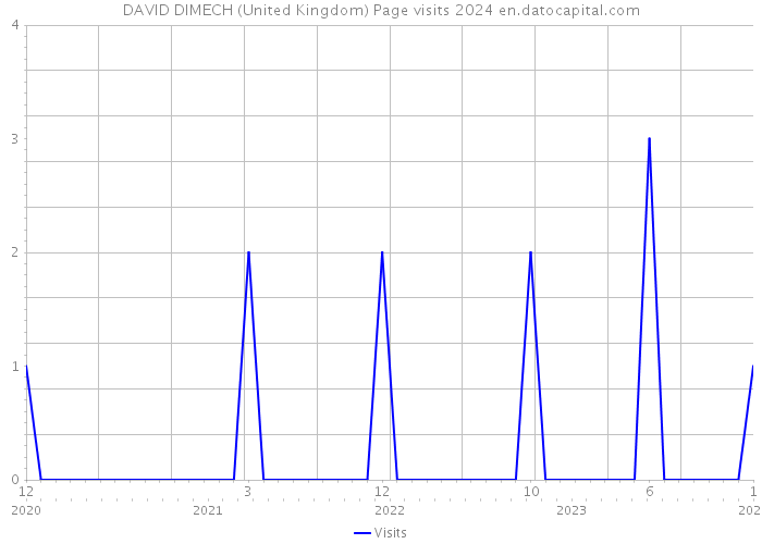DAVID DIMECH (United Kingdom) Page visits 2024 