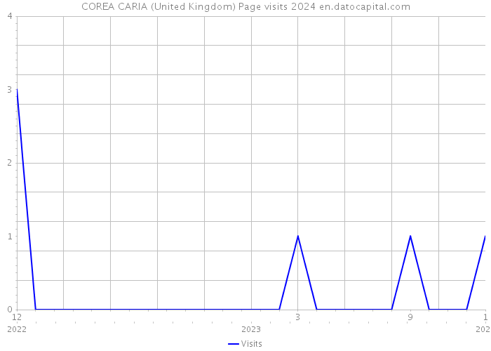 COREA CARIA (United Kingdom) Page visits 2024 