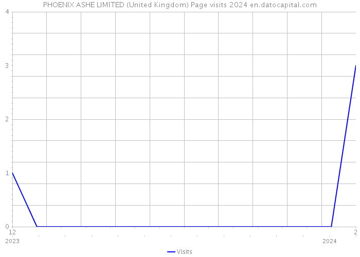 PHOENIX ASHE LIMITED (United Kingdom) Page visits 2024 
