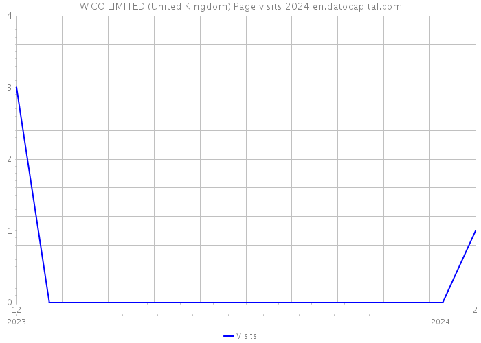WICO LIMITED (United Kingdom) Page visits 2024 