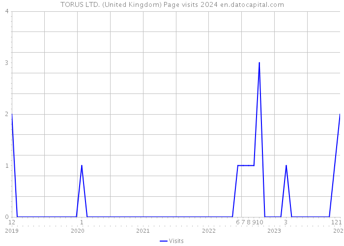 TORUS LTD. (United Kingdom) Page visits 2024 
