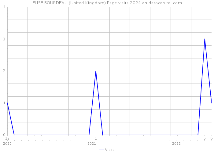 ELISE BOURDEAU (United Kingdom) Page visits 2024 