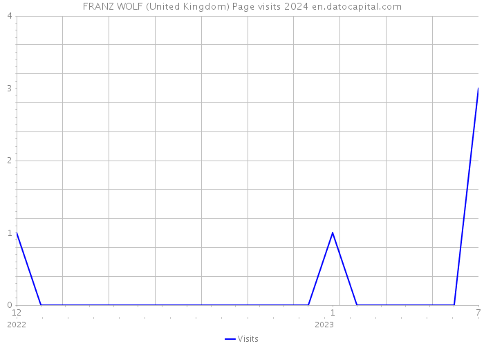 FRANZ WOLF (United Kingdom) Page visits 2024 