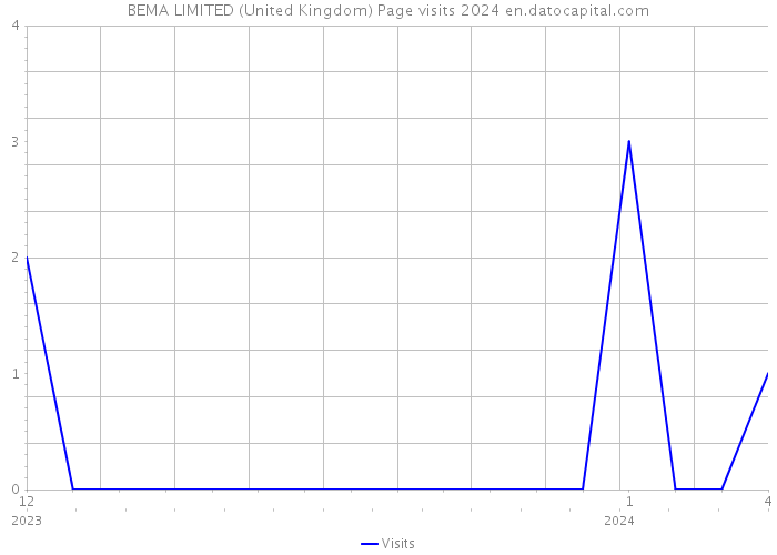 BEMA LIMITED (United Kingdom) Page visits 2024 