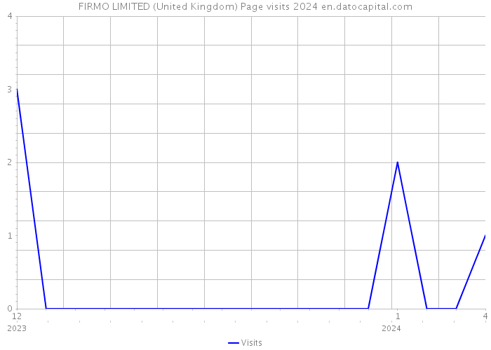 FIRMO LIMITED (United Kingdom) Page visits 2024 