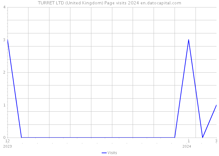 TURRET LTD (United Kingdom) Page visits 2024 