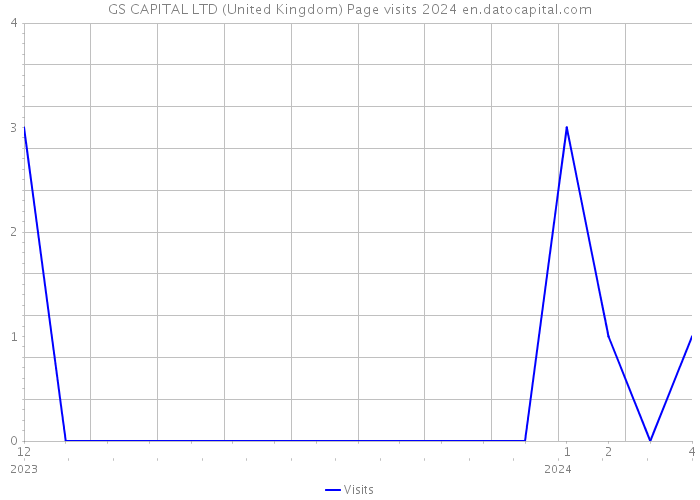 GS CAPITAL LTD (United Kingdom) Page visits 2024 