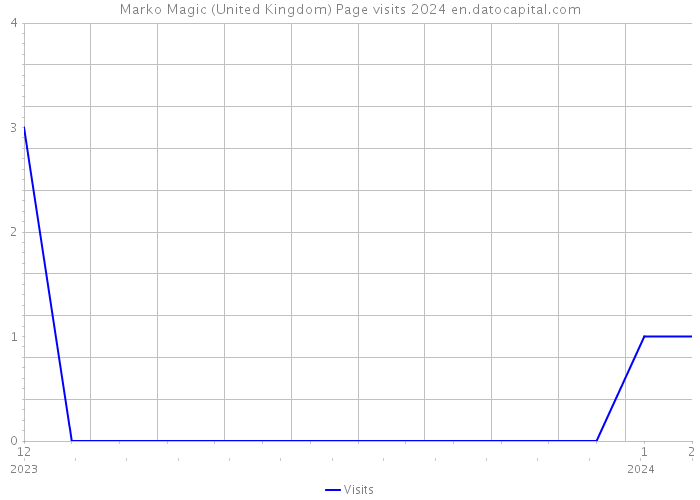 Marko Magic (United Kingdom) Page visits 2024 