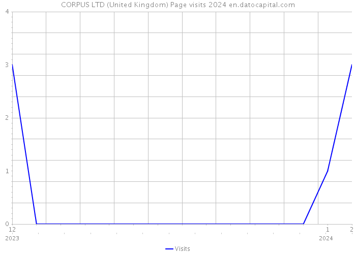 CORPUS LTD (United Kingdom) Page visits 2024 