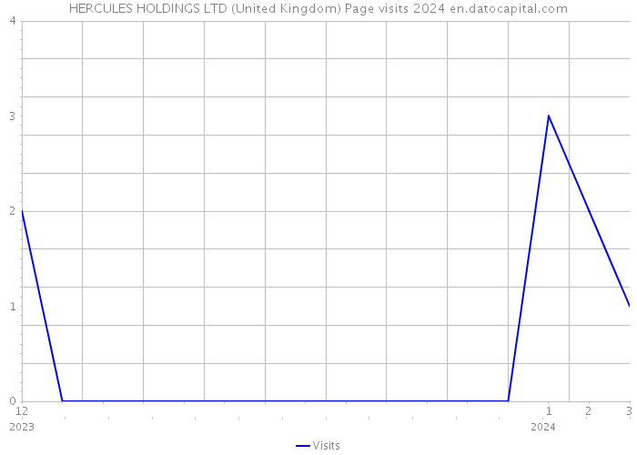 HERCULES HOLDINGS LTD (United Kingdom) Page visits 2024 