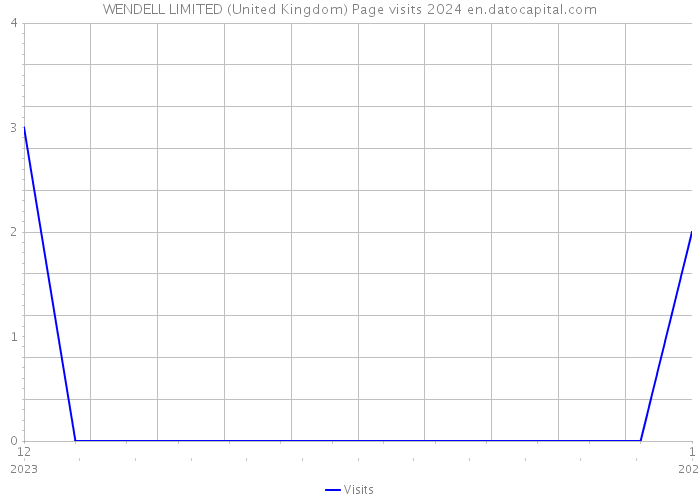 WENDELL LIMITED (United Kingdom) Page visits 2024 