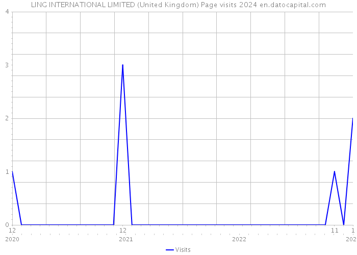 LING INTERNATIONAL LIMITED (United Kingdom) Page visits 2024 