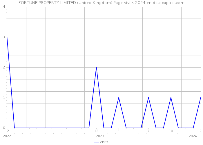 FORTUNE PROPERTY LIMITED (United Kingdom) Page visits 2024 