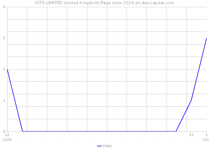 IOTA LIMITED (United Kingdom) Page visits 2024 