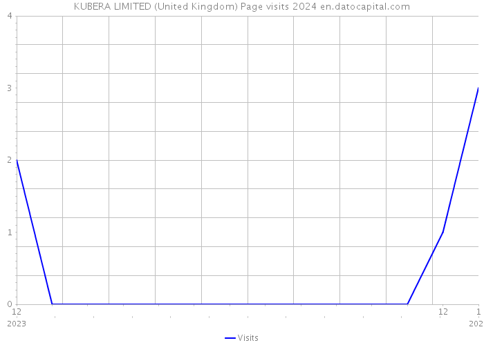 KUBERA LIMITED (United Kingdom) Page visits 2024 