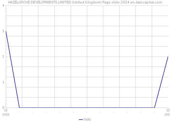 HAZELGROVE DEVELOPMENTS LIMITED (United Kingdom) Page visits 2024 