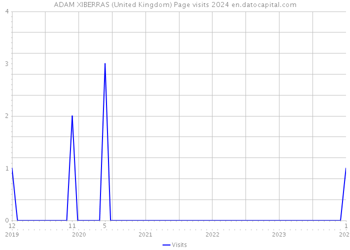 ADAM XIBERRAS (United Kingdom) Page visits 2024 