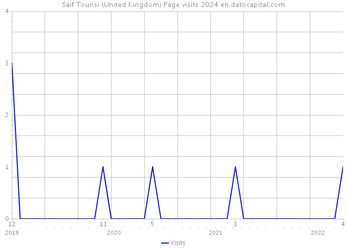 Saif Tounsi (United Kingdom) Page visits 2024 