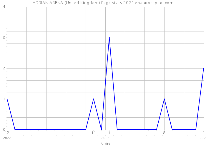 ADRIAN ARENA (United Kingdom) Page visits 2024 