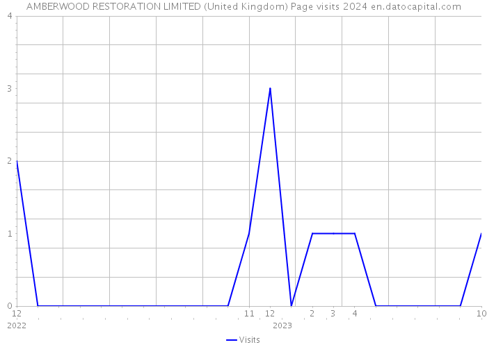 AMBERWOOD RESTORATION LIMITED (United Kingdom) Page visits 2024 