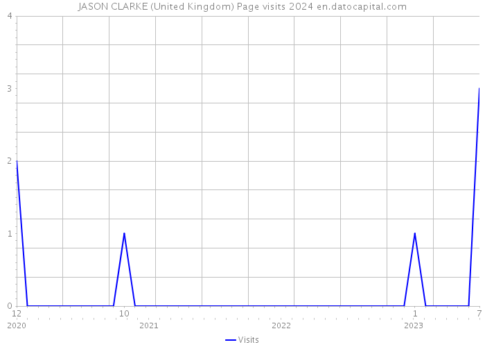 JASON CLARKE (United Kingdom) Page visits 2024 