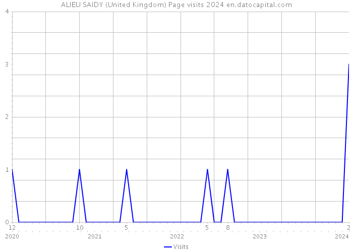 ALIEU SAIDY (United Kingdom) Page visits 2024 