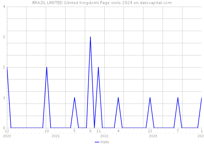 BRAZIL LIMITED (United Kingdom) Page visits 2024 