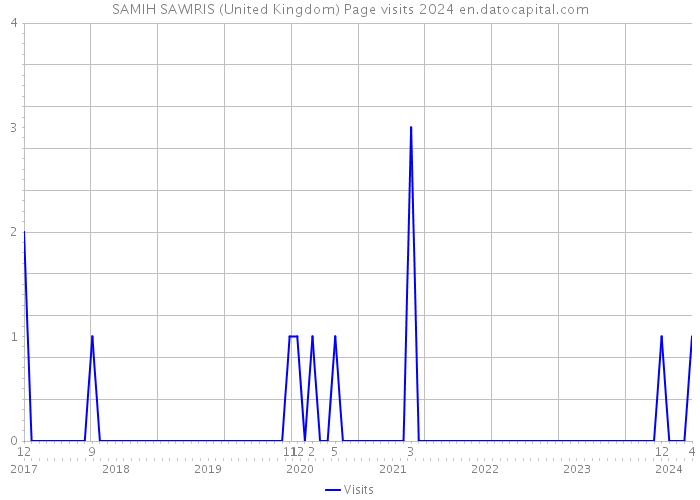 SAMIH SAWIRIS (United Kingdom) Page visits 2024 