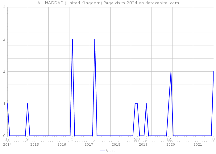 ALI HADDAD (United Kingdom) Page visits 2024 