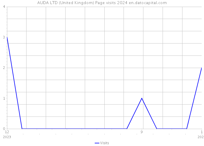 AUDA LTD (United Kingdom) Page visits 2024 